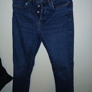 American Eagle Outfitters Deep Indigo Cropped Jeans